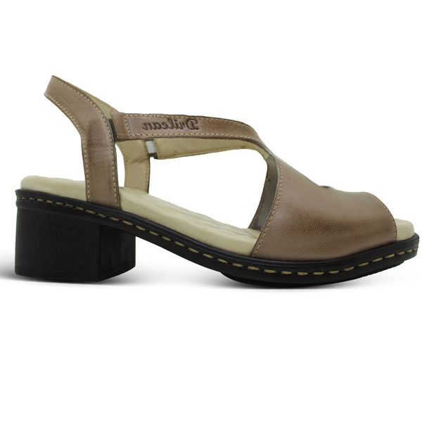 Sandália de Salto Feminina em Couro Legítimo Fendi e Palmilha Gel - BR 051