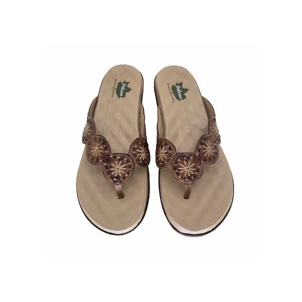 Sandália Feminina Confort com Palmilha em Gel - Castanho (MA046) 37 OUTLET