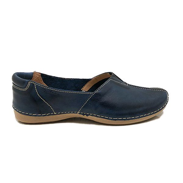 Sapatilha CR 005 Azul 100% em couro com palmilha em GEL