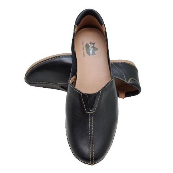 Sapatilha CR 005 PRETO 100% em couro com palmilha em GEL