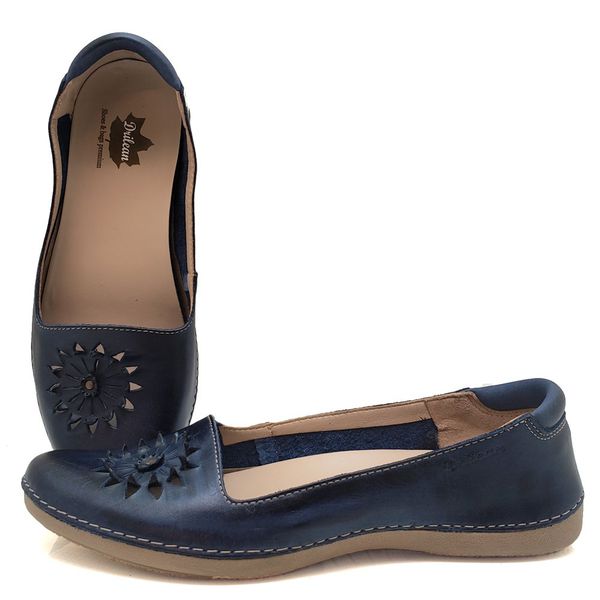 Sapatilha CR 007 AZUL 100% em couro com palmilha e... - Drilean