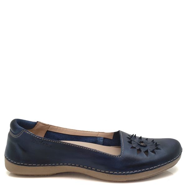 Sapatilha CR 007 AZUL 100% em couro com palmilha em GEL