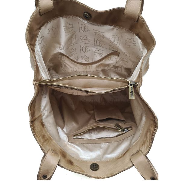 Bolsa BG 002 FLOR CARAMELO 100% COURO