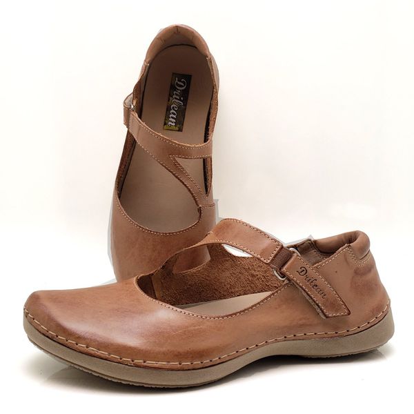 Sapatilha CR 008 CARAMELO 100% em couro com palmil... - Drilean