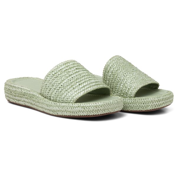 Papete Flat Feminina Em Juta Mint 183120