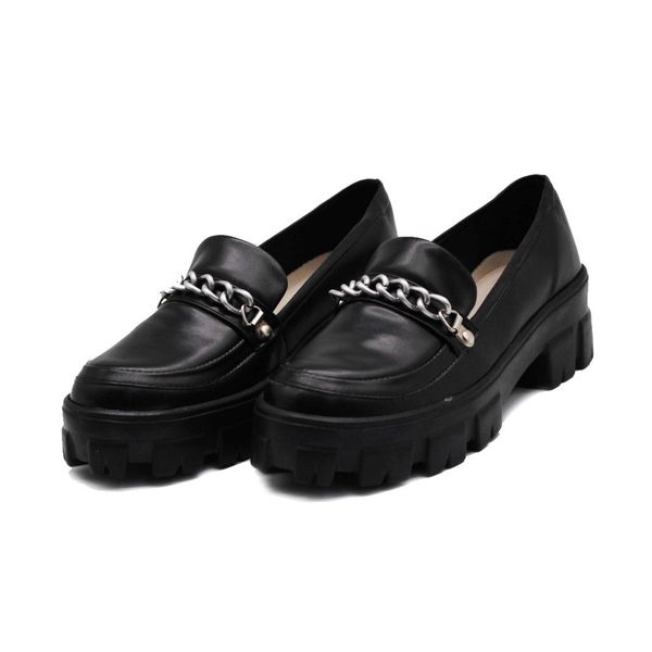 Sapato Feminino Oxford Tratorado 190253 Napa Preta