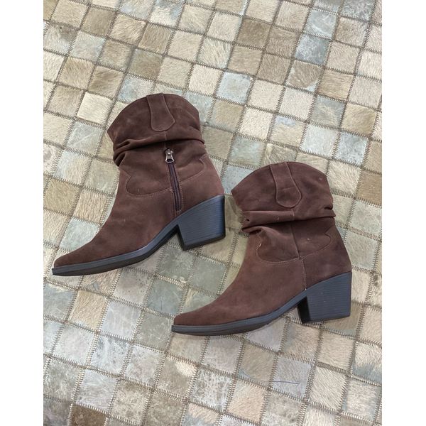 Bota Western Cano Curto 23150 Camurça Terra