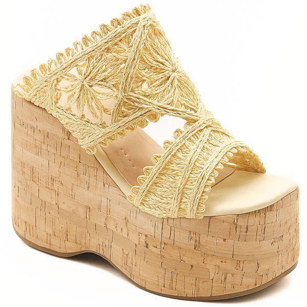 Tamanco Feminino 182177 Gergelim Creme