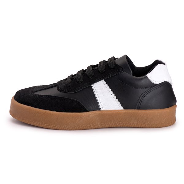 Tenis Casual Feminino Nobock Multi Recortes Preto Branco