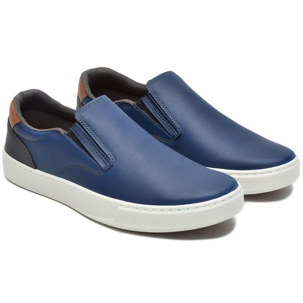 Sapatênis Slip-On Casual Masculino Azul - Ref: 1003S