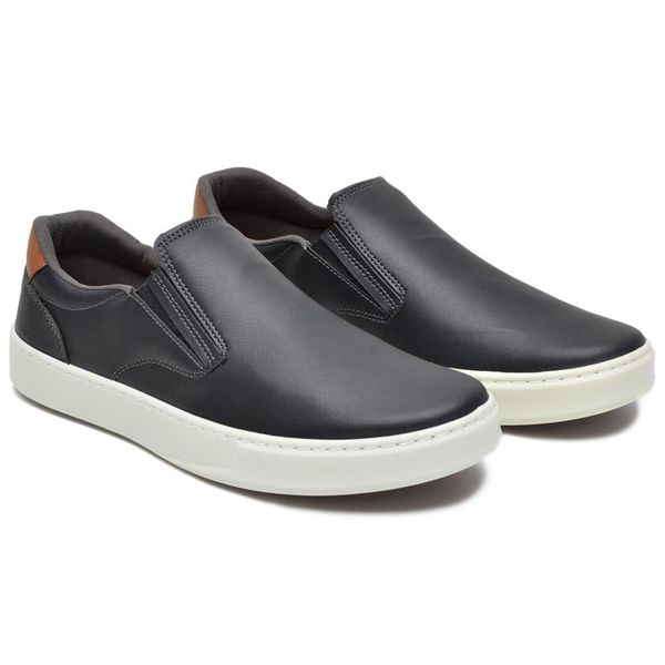 Sapatênis Slip-On Casual Masculino Preto - Ref: 1003S
