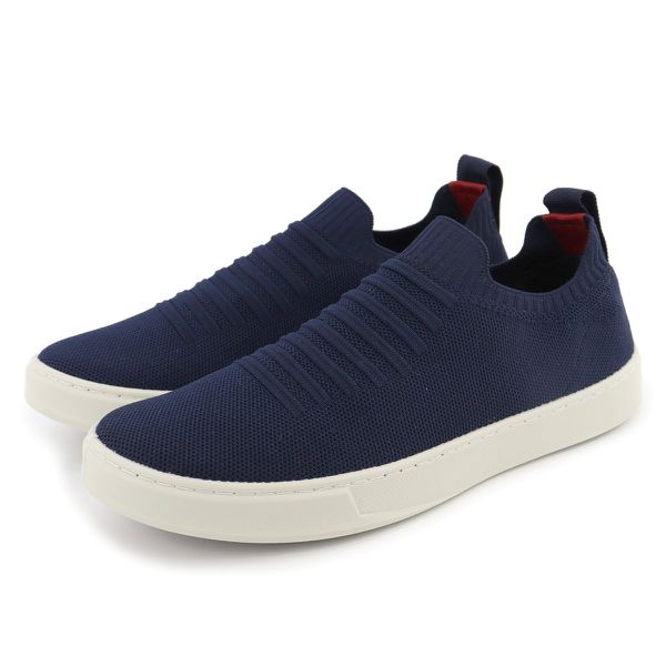 Tênis Masculino Casual Meia Azul- Ref: 7011k 