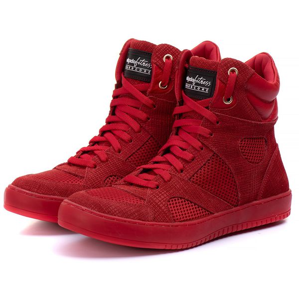 Tênis Sneaker Couro Legitimo Vermelho - REF: 10300