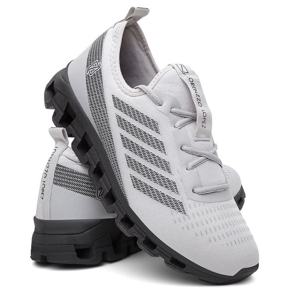 Tênis Masculino REF OPTIMUS / Branco+Preto