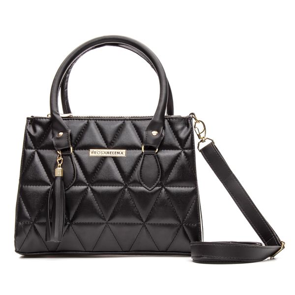 Bolsa Madri Bordada Preto