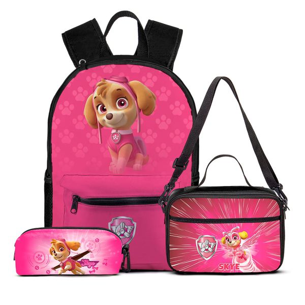 Kit Mochila c/ bolso Patrulha Canina