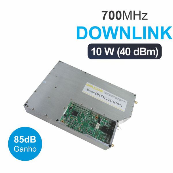 Módulo de Potência Downlink 700Mhz 40dBm 85dB 