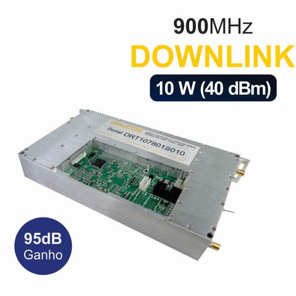 Módulo de Potência Downlink 900Mhz 40dBm 95dB 