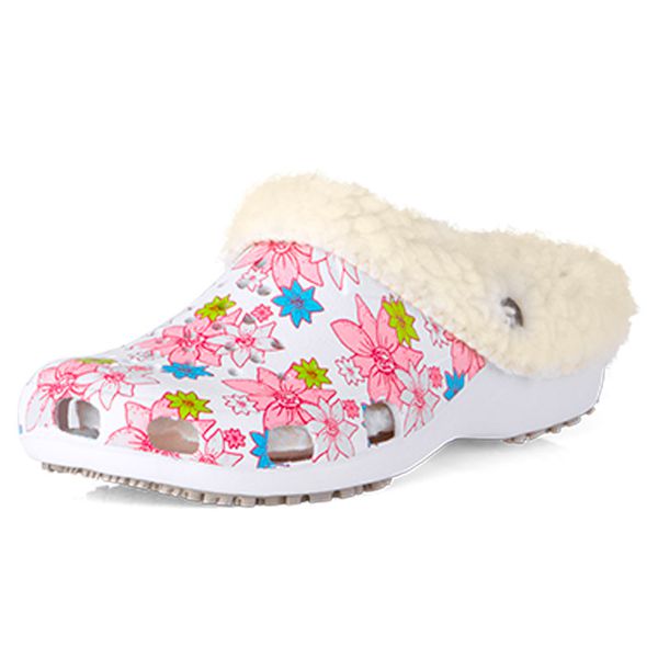 Babuche Antiderrapante Estampada Com Pelo BB34 Soft Works