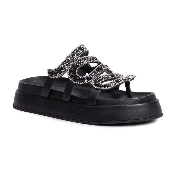 Papete Flatform Donatela Preta