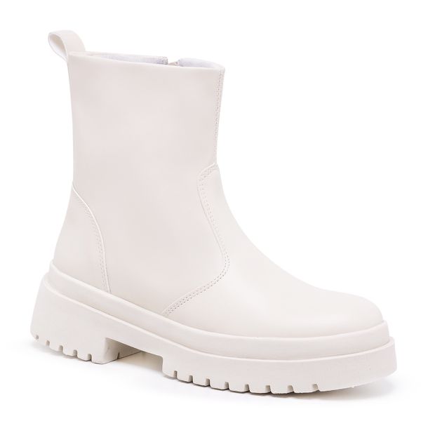 Coturno Feminino Chelsea Off White
