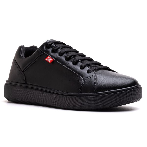TENIS CASUAL MASCULINO PRETO S001 SINTÉTICO
