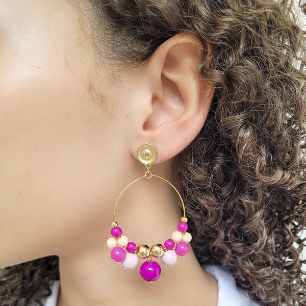 BRINCO BOLAS PINK