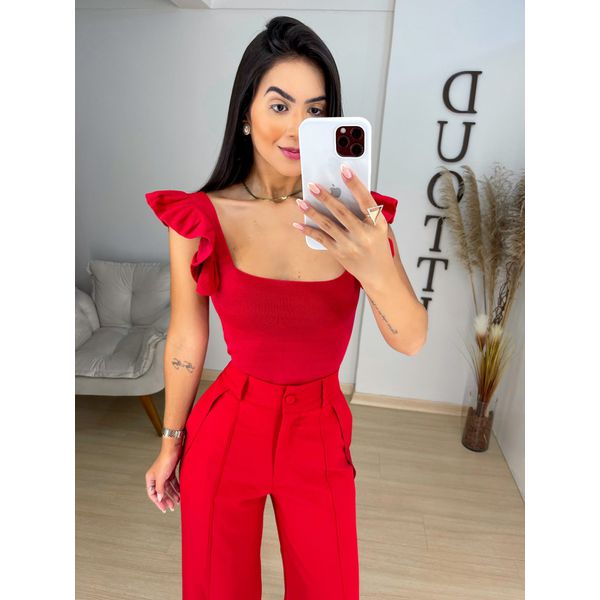 Cropped Antônia vermelho
