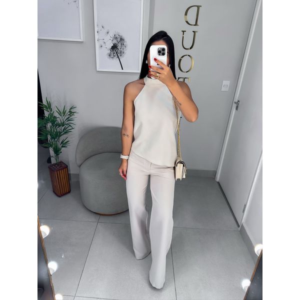 Conjunto alfaiataria Catarina areia