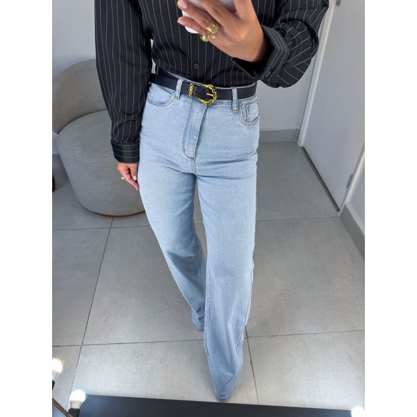 Wide leg elastano clara
