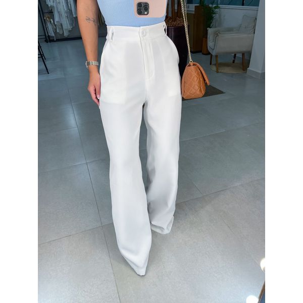 Calça alfaiataria Liza branca 