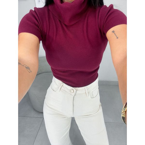 Blusa Tricot vinho