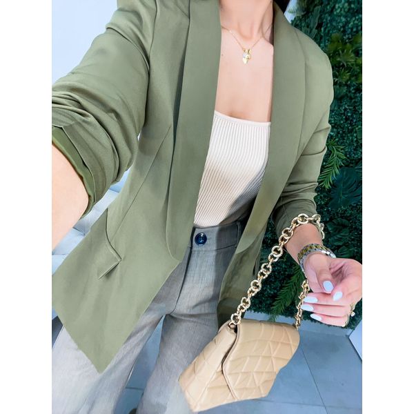 Blazer alfaiataria Julia verde