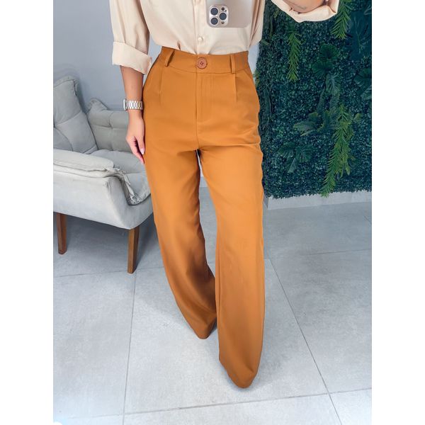Calça alfaiataria Elisa marrom