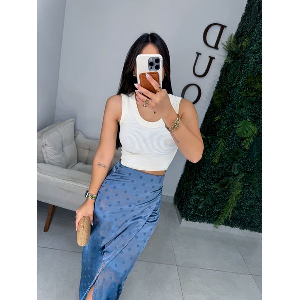 Cropped Débora off white