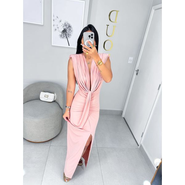 Vestido Emma rosa claro