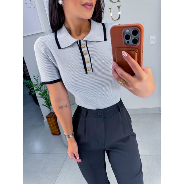 Blusa heloise cinza
