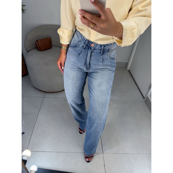 Calça jeans reta