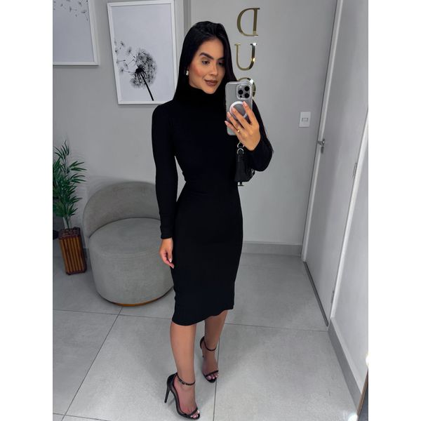 Vestido Tricot preto