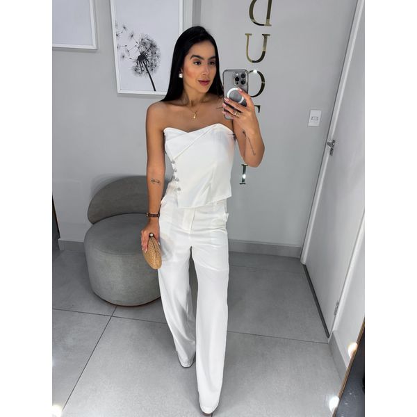 Conjunto alfaiataria Livia branco
