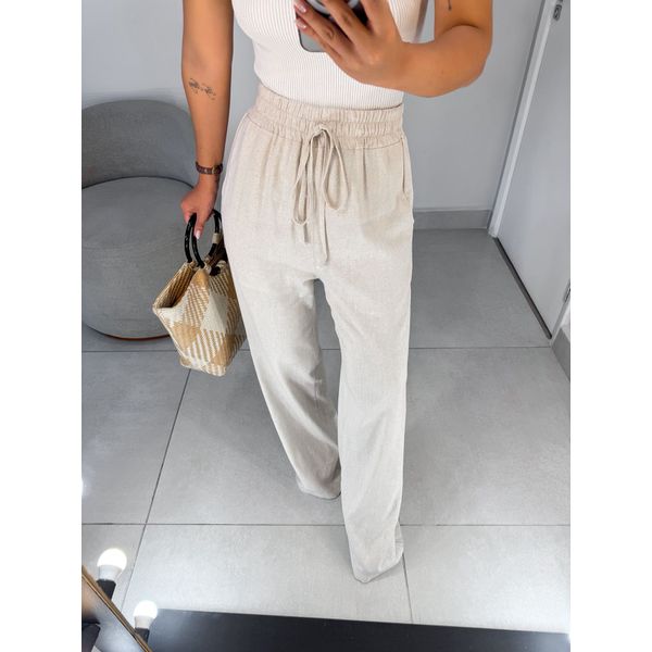 Calça linho cru