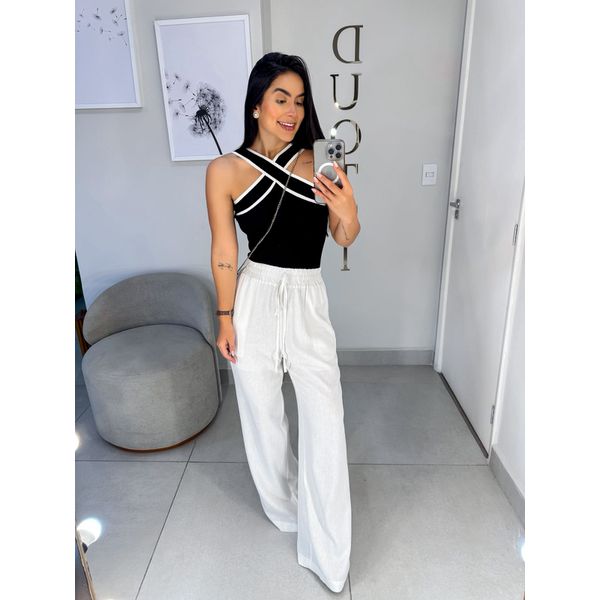 Calça linho branca