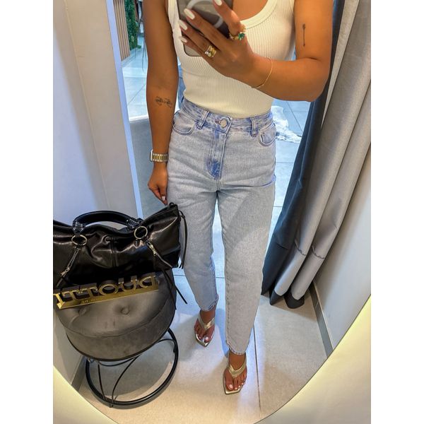 Calça jeans mom sky