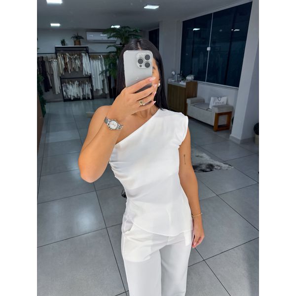 Blusa alfaiataria Laura branca