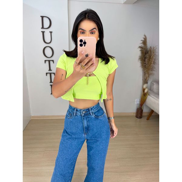 Conjunto canelado lima