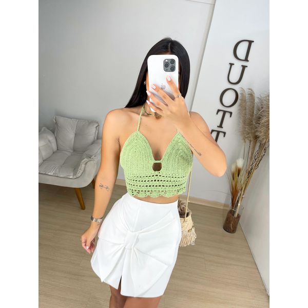 Cropped Joana verde
