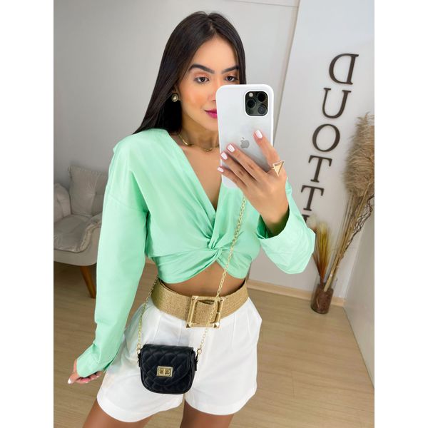 Cropped tricoline verde