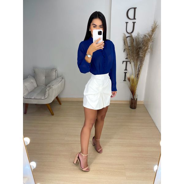 Saia Heloísa branca