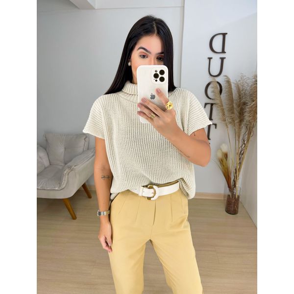 Colete Tricot caqui