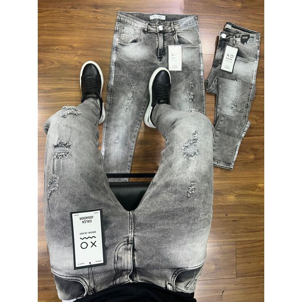 CALÇA JEANS MODELO JOGADOR 